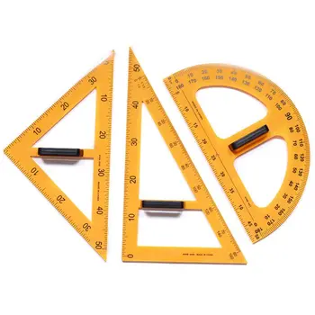 

Multifunction Teaching Ruler Set Triangle Protractor Measurement Ruler Tools