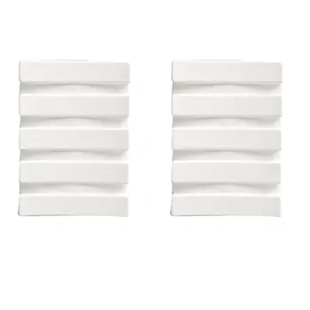 

2 Pcs Diatomite Soap Holder Water Absorption Soap Pad Quick Dry Soap Mat Soap Box liner for Bathroom Kitchen (White) A30