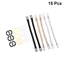 15 шт. Спортивное нижнее белье пряжки эластичные Нескользящие плечевые ремни противоскользящие зажимы бюстгальтер застежка ремни невидимое нижнее белье пряжки