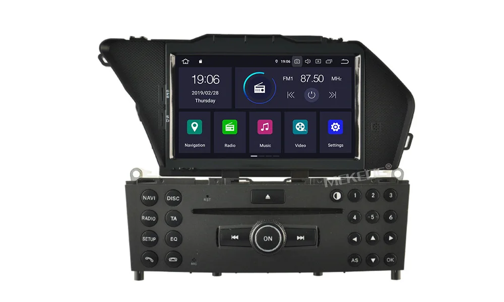 Perfect MEKEDE PX5 android 9.0 car dvd gps navigation player For BENZ GLK GLK X204 GLK 300 GLK 350 car radio Multimedia stereo 8 core 9