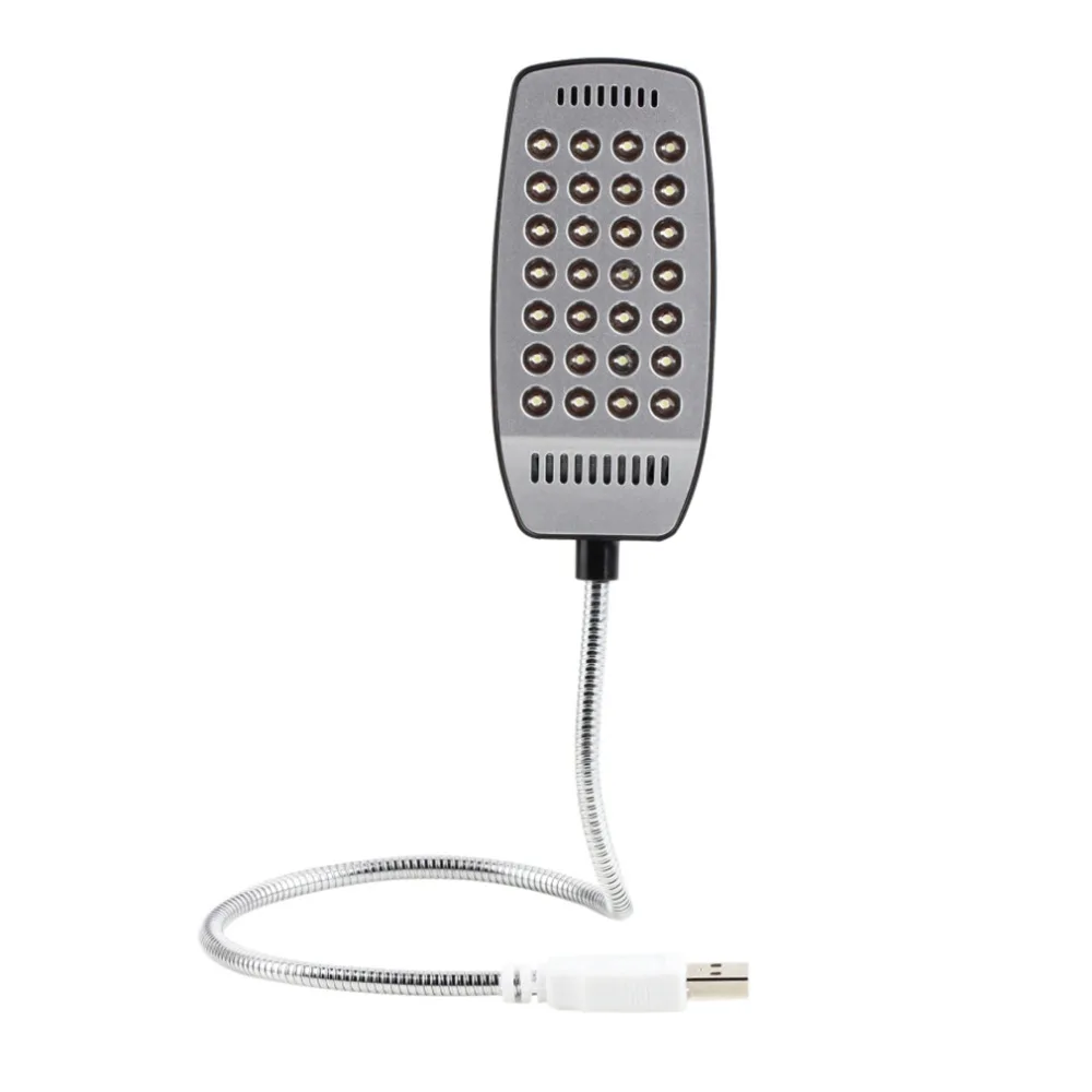 1 шт. яркий 28 светодиодный USB мини свет гибкая компьютерная лампа ноутбук стол для компьютера чтения USB светодиодный светильник