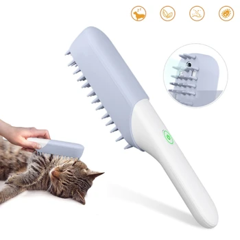 

Pet Odor Eliminator Brush Electric Ozone Generator Massage Comb Type-C Charging
