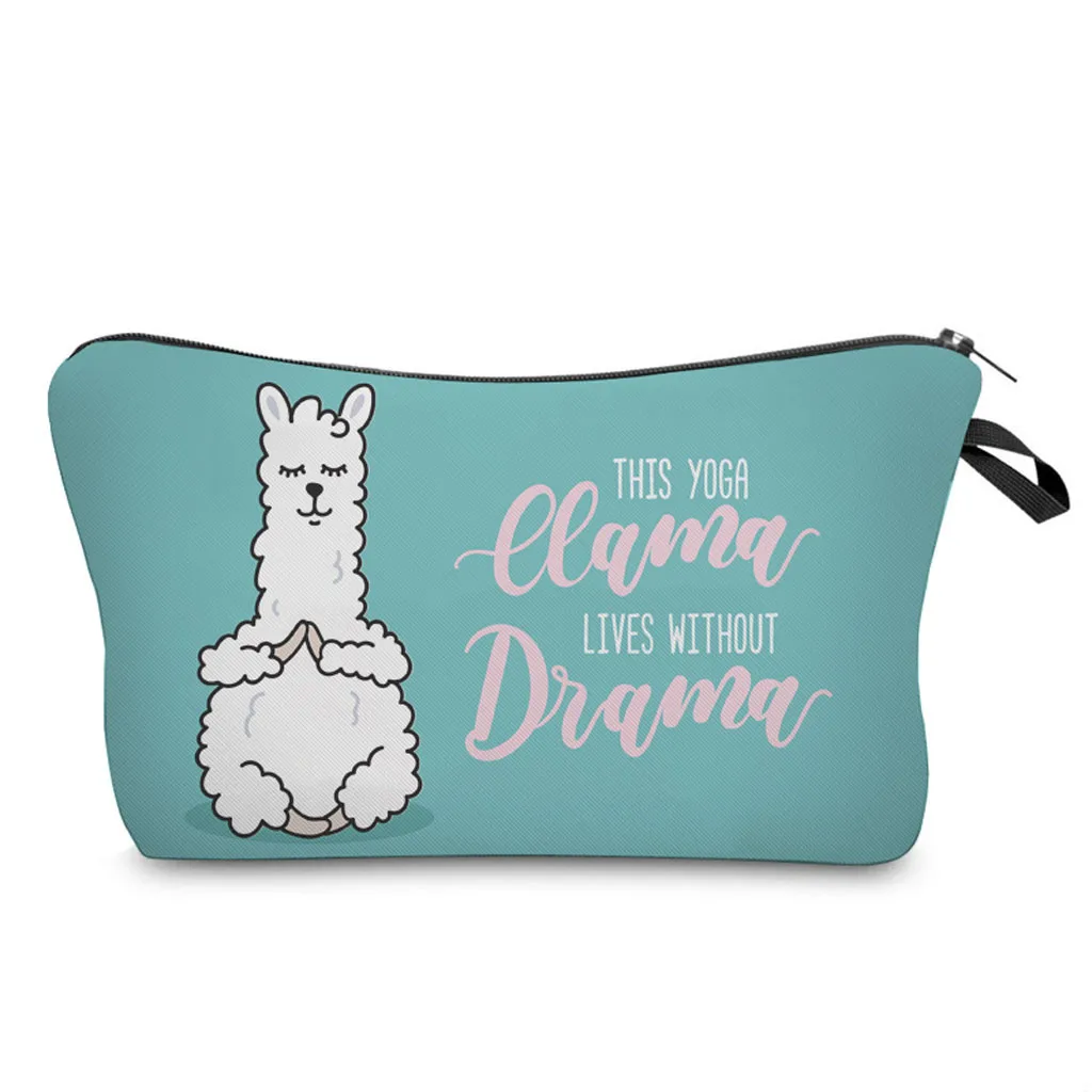 1 шт. косметичка с напечатанным модным рисунком застежка-молния макияж сумка чехол Женская многофункциональная дорожная сумка для хранения макияжа инструмент Наборы