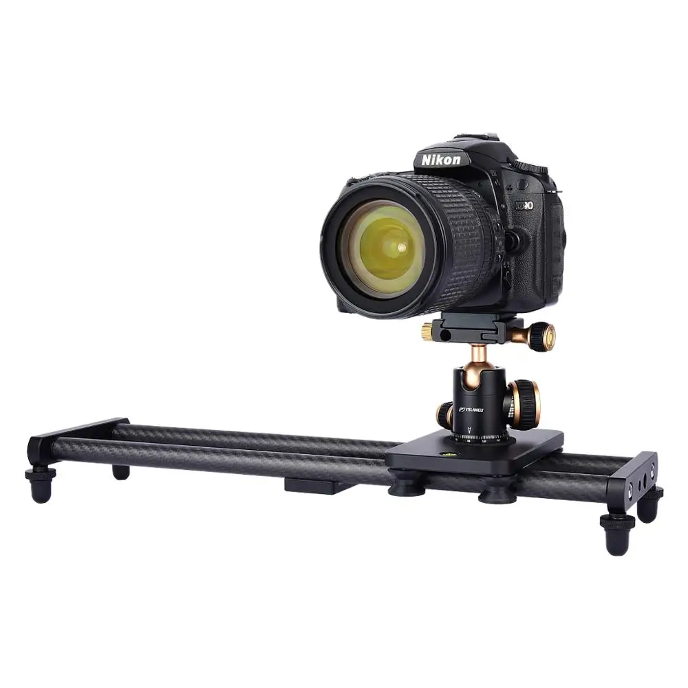 Trilha da Câmera de Fibra Slider para Canon Yelangu Carbono Nikon Sony Dslr Smartphone Leve Suave Vídeo Estabilizador Ferroviário 40cm - Image 4