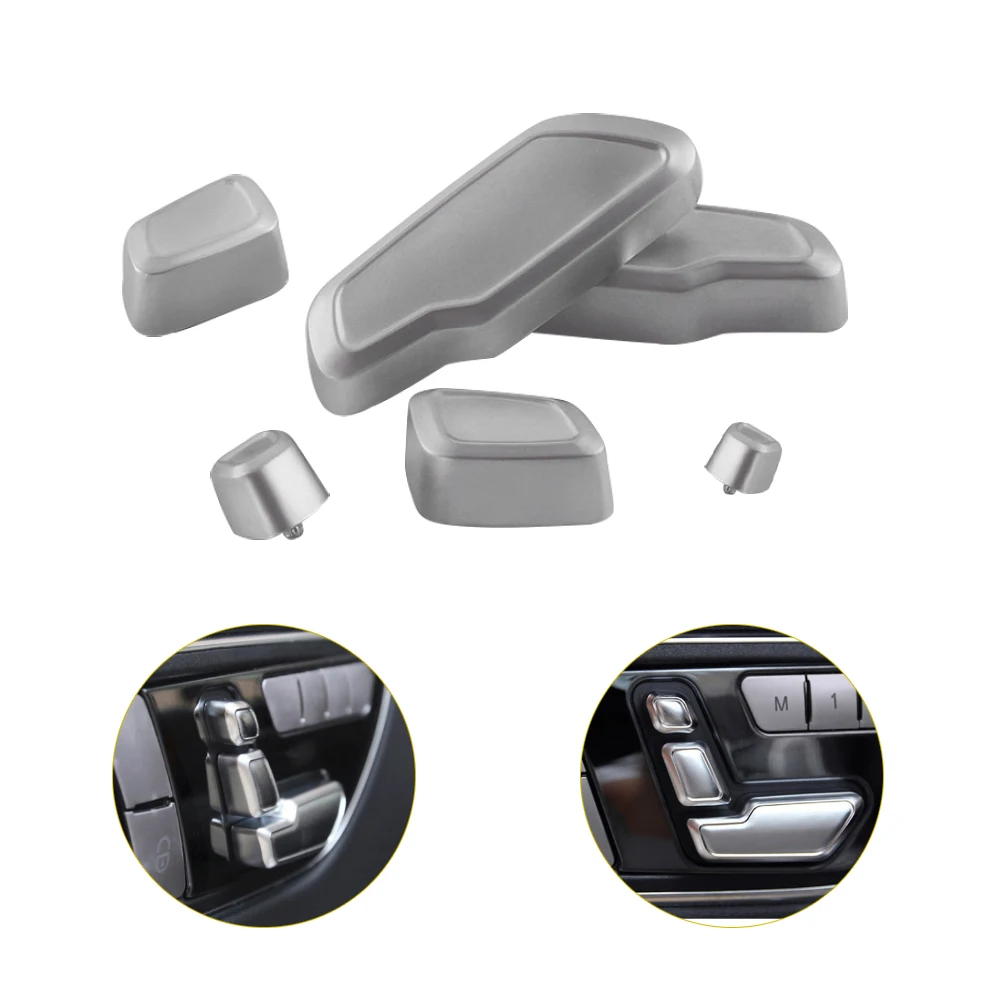 Для Mercedes Benz W176 W218 W212 W211 W210 W204 W205 X204 GL450 GLK GL ml хромированный серебристый автомобильный кнопочный переключатель крышка наклейка