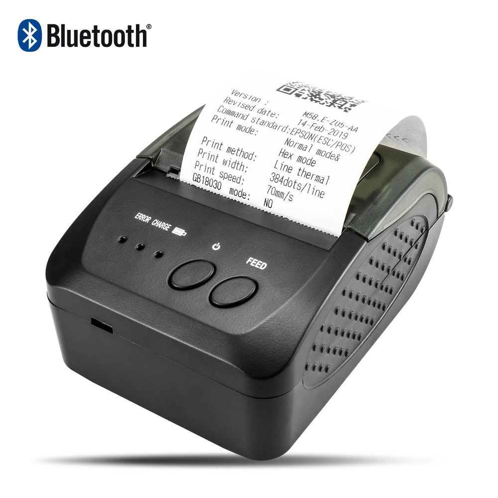 NETUM 1809DD портативный 58 мм Bluetooth термопринтер с поддержкой Android/IOS и 5890K USB термопринтер для POS системы