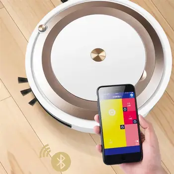 

1 Set Household Sweeping Robot Practical Floor Sweeper Floor Clean Machine Smartphone Control Sweeper for Hotel Store Home Dorm