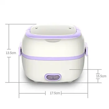 

1L Multi-functional Electric Lunch Box 110/220V/Car EU/US Plug Food-Grade Mini Food Container Food Warmer For Dinnerware Sets