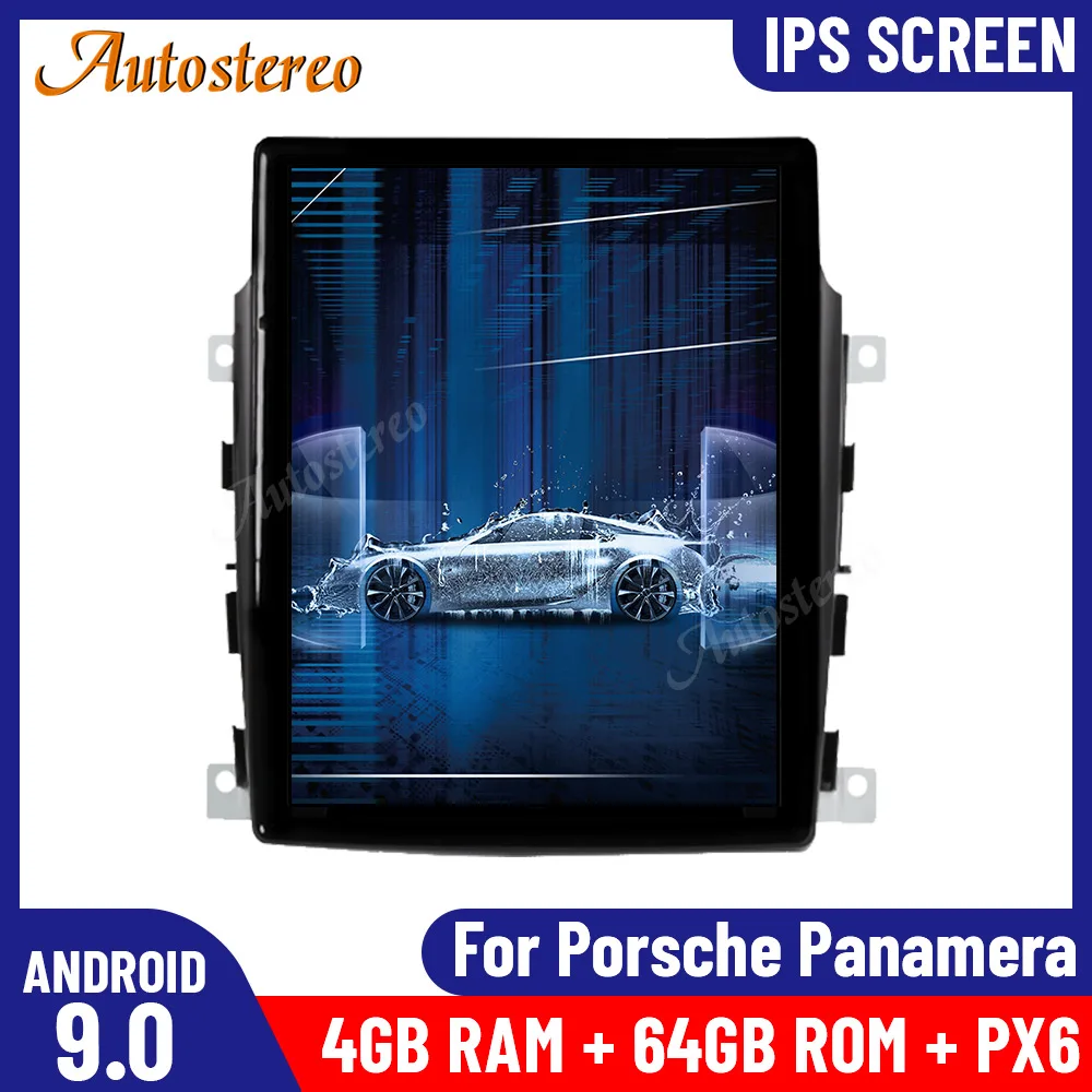 

For Porsche Panamera 2011-2016 Android 9.0 Tesla Screen Car GPS Navigation HeadUnit Multimedia Player Auto Stereo Radio Recorder