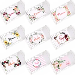 LVYZIHO Custom Name Flowers Baby Crib Sheet,Personalized Crib Sheet Floral  28