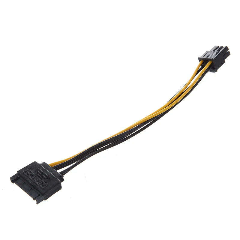 ПК SATA 15 контактов папа к ATX 6 Pin женский кабель питания конвертер 7 9&quot | Дом и сад