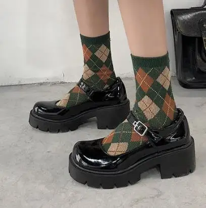 Small Leather Shoes Women 2021 Spring Models Mary Jane Shoes Womens Japanese High Heels Retro Platform Shoes Women
