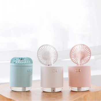 

Mini Humidifier for Bedroom Office Baby, Small Humidifier Diffuser Portable Mini Fan Humidifiers Atomizer Sprayer