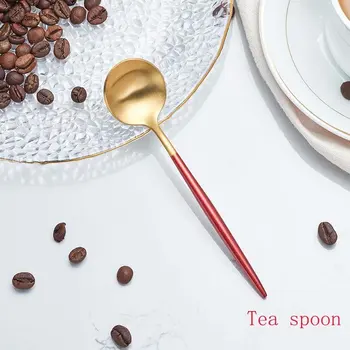 

Spklifey Gold Spoon Set Dinnerware Stainless Steel Fork Spoon Gold Cutlery Forks Knives Spoons Gold Dinnerware Set