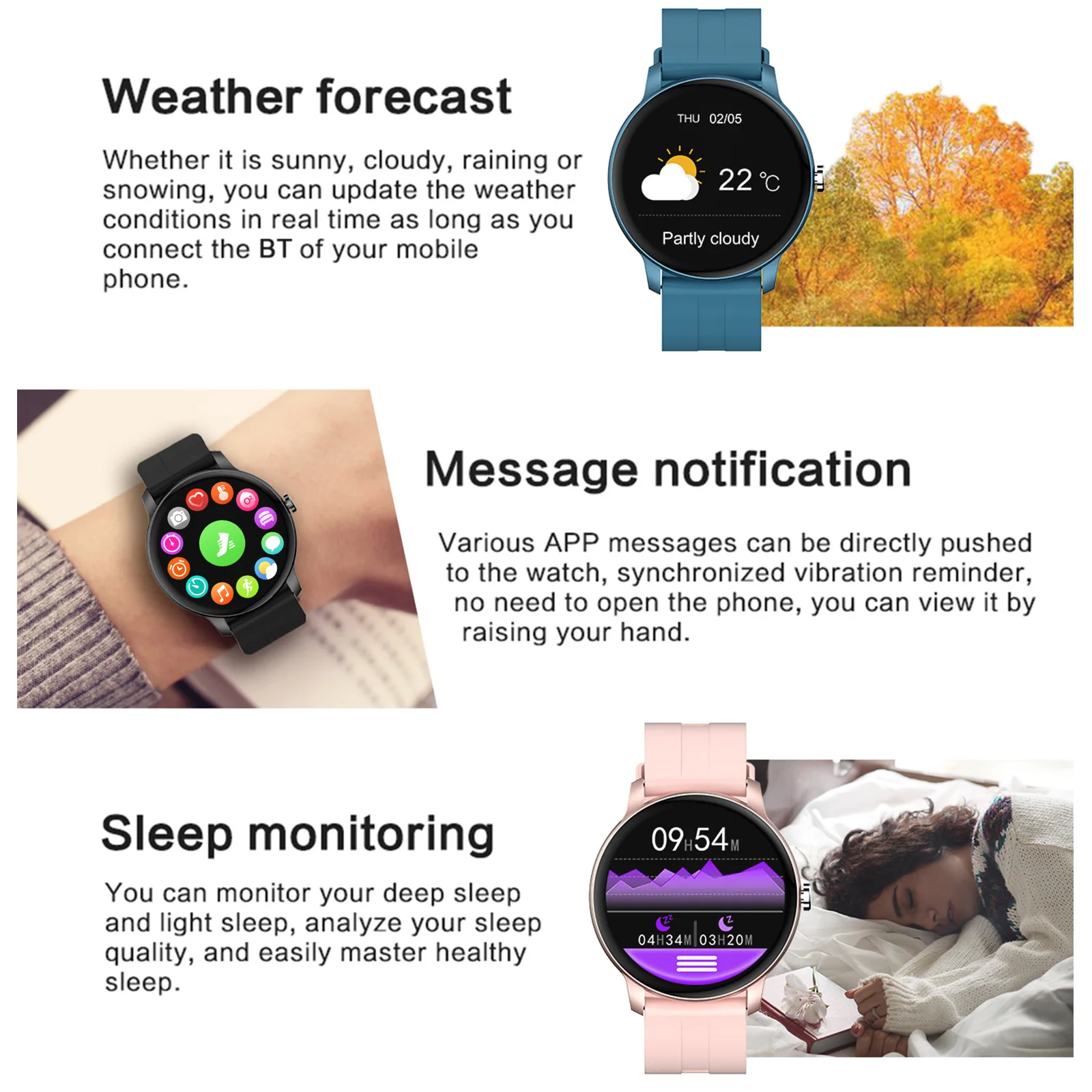 Z2 Smart Sports Watch 10mm Ultra-thin Body BT Dial-up Call Health Monitoring Multiple Sports Mode Custom Dial Smartwatch