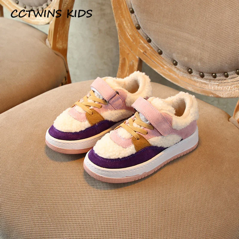 Thin Pink CCTWINS/детская обувь; коллекция года; зимняя брендовая повседневная обувь для маленьких мальчиков; модные спортивные кроссовки для девочек; детские черные теплые кроссовки; FC2722 - Цвет: Thin Pink