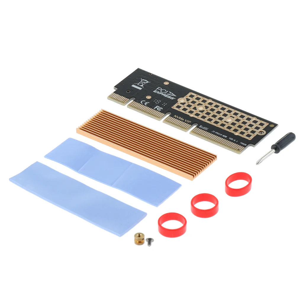 M.2 NVMe SSD NGFF к PCIE 3 0 X16 X4 адаптер карта M ключ слот полная скорость | Компьютеры и офис