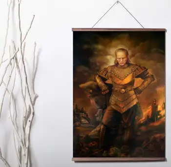 

Vigo the Carpathian Art Canvas poster decoration painting with solid wood hanging scroll