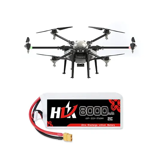 US $474.14 HLK 8000mAh 25C 6S 222V LiPo Battery For UAV Drone