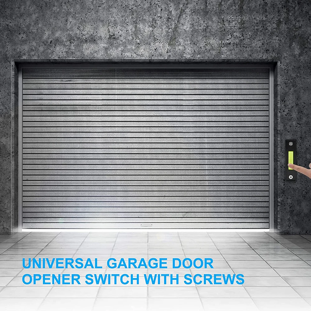 Garage Door Opener Switch Universal Garage Door Opener Switch 41A4166 Wired Lighted Wall Mounted Doorbell Push Button Push Button with Mounting Screws