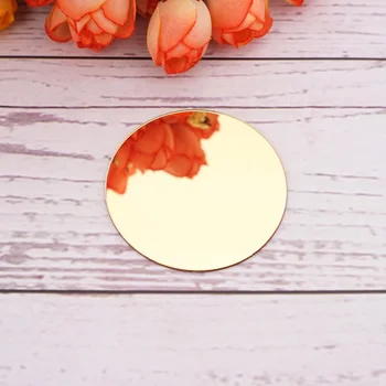 

50 Pieces Diameter Round Mirror Sticker Acrylic Mirrors Home Decor DIY Kid's Room Accessory Party Supplies Children Gifts