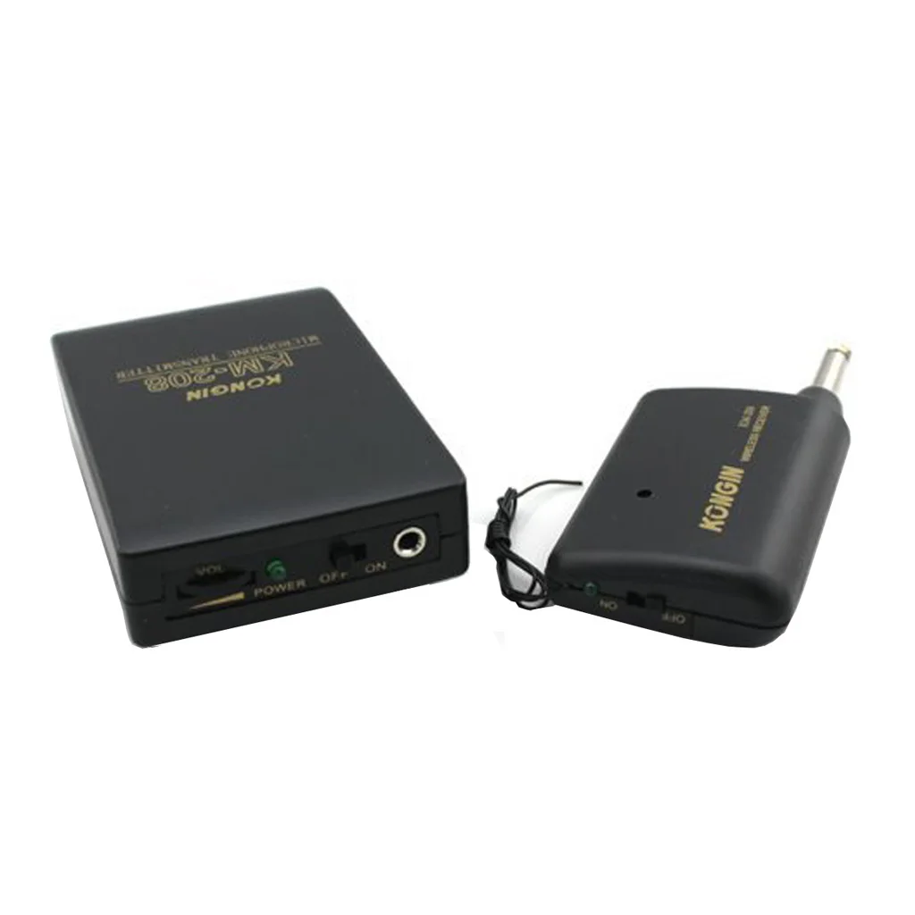 

2x Wireless System Lavalier Lapel Clip Microphone FM Transmitter Receiver