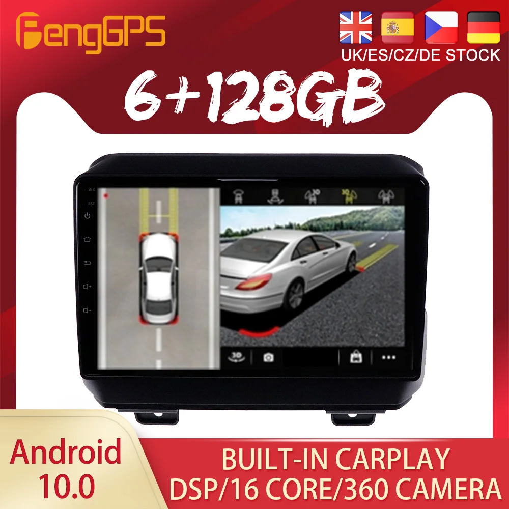 Android 10 PX6 DSP для Jeep Wrangler 2018 2019 2020 автомобильный DVD GPS-навигатор автомобильное радио