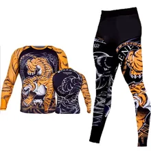 Футболка, спортивная одежда, мужской костюм, MMA, плавки, сублимированный принт, bjj, боксерский Рашгард, jiu jitsu, gi, Рашгард, дышащая, muay