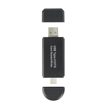 

Type C & micro USB & USB 3 In 1 OTG Card Reader High-speed USB2.0 Universal OTG TF/SD for Android Computer Extension Headers