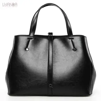 

Brand Luxury Casual Tote Bags Women Handbags High Quality Leather Shoulder Bag Female Classic Simple Ladies Big Top-Handle Bag