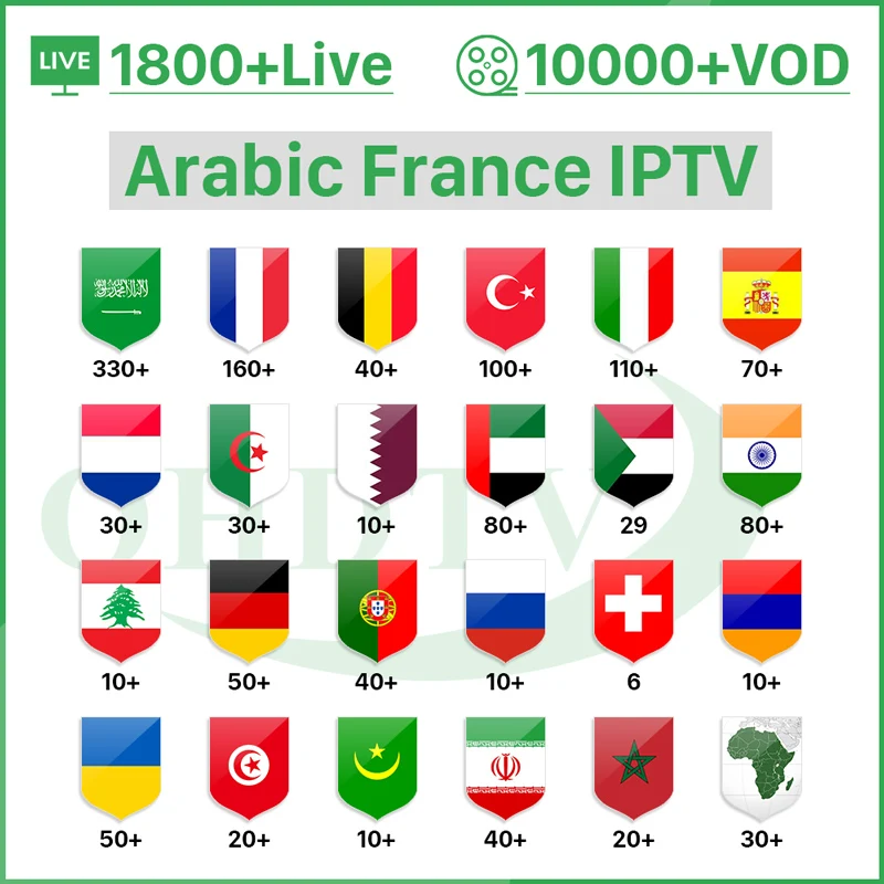 

IPTV France Arabic Italy Spain Germany QHDTV Android M3U IPTV Subscription Swiss Qatar Belgium Netherlands Morocco IPTV French