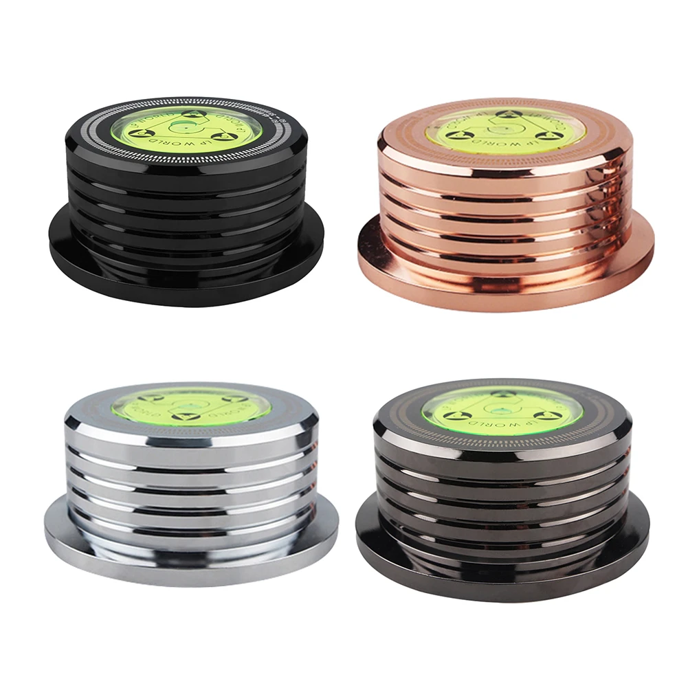 Universal 60Hz LP Vinyl Record Player Disc Turntable Stabilizer with Level Aluminum Alloy Weight Clamp Disc Stabilizer Record Weight Stabilizer for Vinyl LP Turntable Record Player Disc LP Vinyl Disc