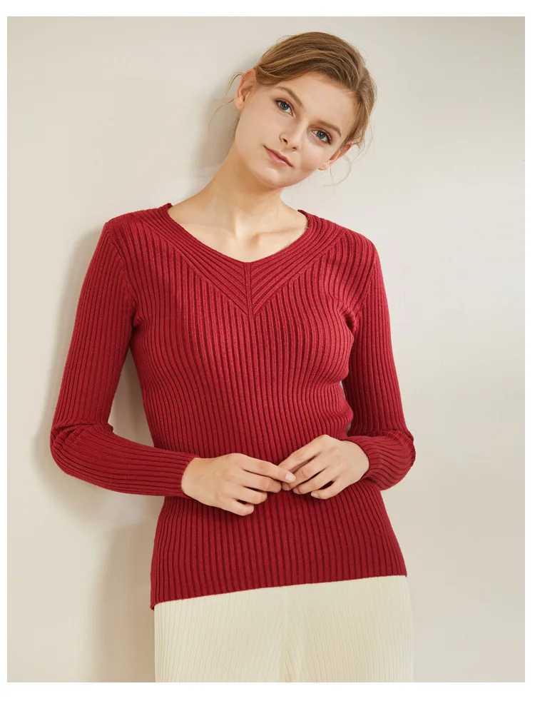Fdfklak, Осень-зима, женский свитер с круглым вырезом, ropa mujer, длинный рукав, Pull Femme Nouveaute, вязаный Топ, тонкий свитер, Damskie