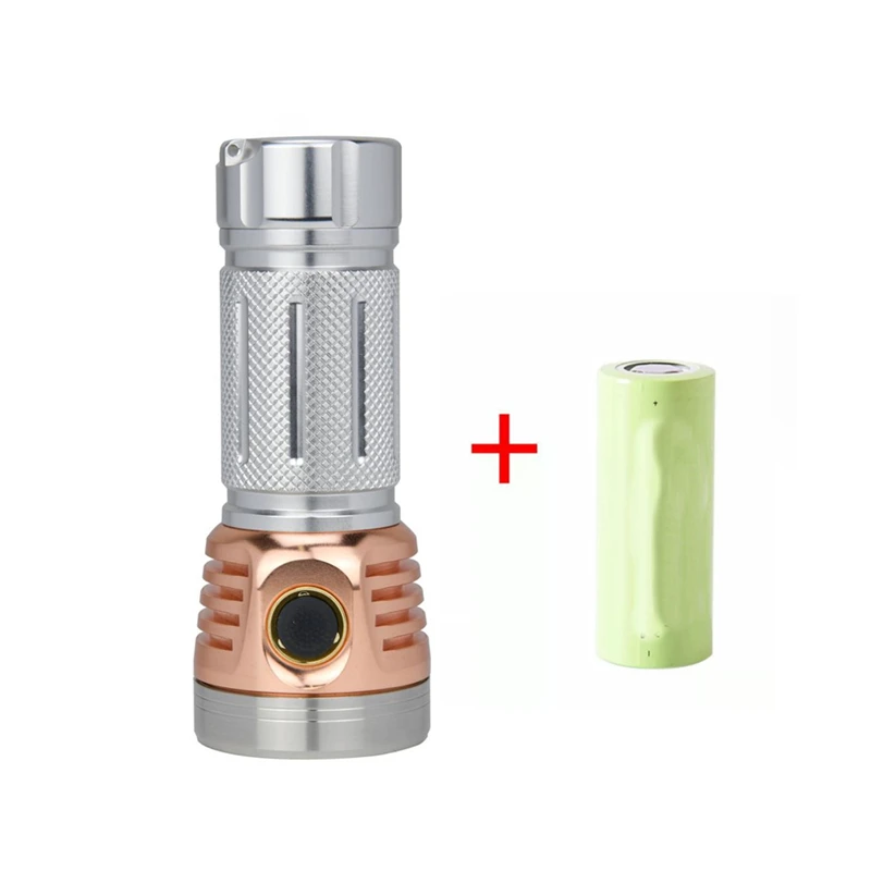 Astrolux MF01 мини медный Алюминиевый 7* SST20 5500lm EDC фонарик+ 26650 5000mAh 3C Питание от батареи Фонарь светодиодный фонарь