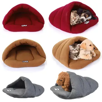 

Cat Bed Cave Sleeping Bag Puppy Pet Cat Bed For Small Dog Soft Warm Nest Kennel Cat Beds Cave House Sleeping Bag Mat Pad Tent