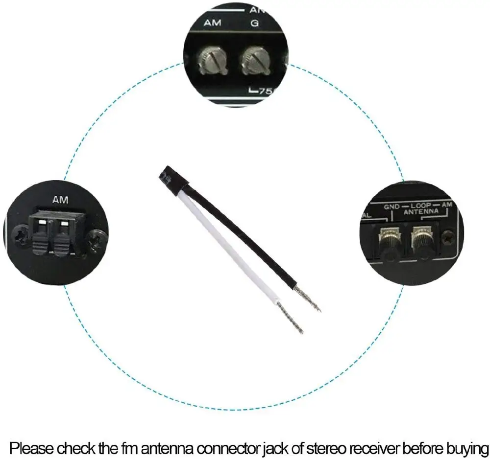 FM антенна для внутреннего стереоприемника универсальная Антенна 75 Ом/300 Ом AM с