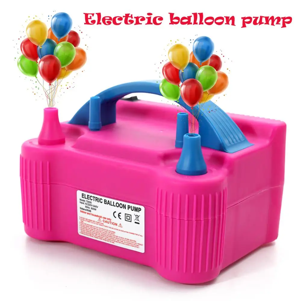 High Voltage Double Hole Air Balloon Pump AC220V 240V Portable