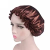 1PCS Hair Styling Satin Lace Sleeping Caps Fabric Hair Bonnet Satin Lined Sleep Cap Night Hat Adjust Shower Cap Silk Bonnets ► Photo 3/6