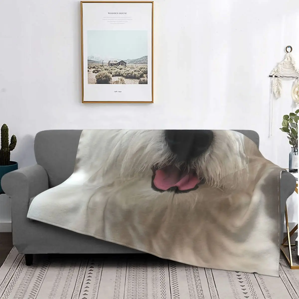 Cute Dog Print Blanket West Highland Terrier Westie Blanket