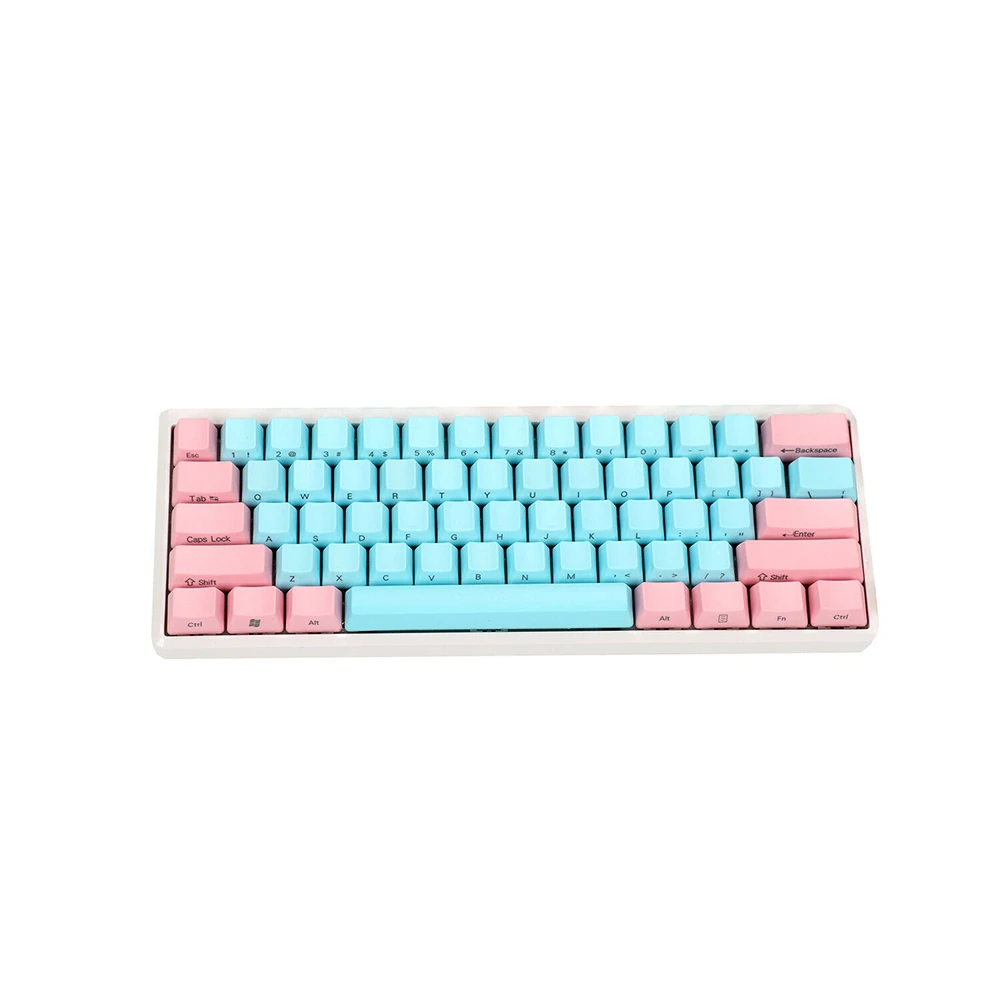 61 Key Side Print Прочный модный аксессуар, офисный толстый PBT Keycap 61 87 104, переключатели для ключей, профильная механическая клавиатура, домашняя клавиатура для ANSI MX - Цвет: 61 Key Side Print