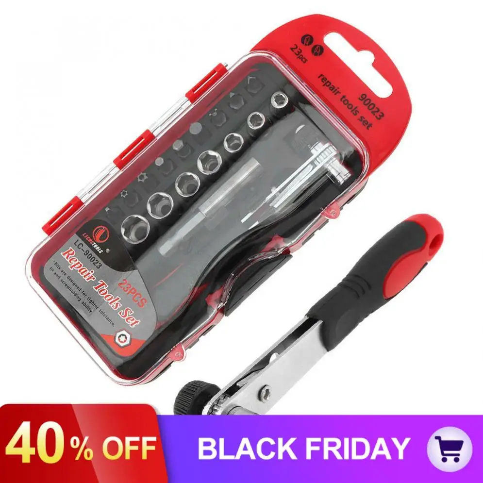 23 шт./компл. Портативный Многофункциональный CR-V 1/4 дюймов Инструменты Набор торцевых ключей для шлица «звездочка» Набор торцевых гаечных ключей для мото Авто Инструменты для ремонта автомобилей коробка
