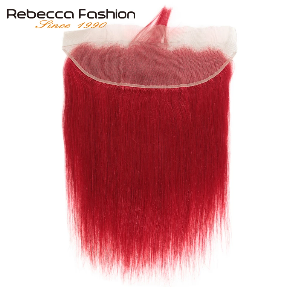 Rebecca pacotes vermelhos com frontal do cabelo