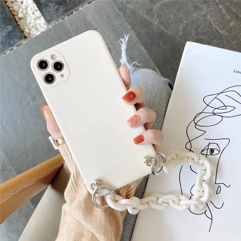 cute phone cases huawei Sang Trọng Vòng Tay Chuỗi Mềm TPU Ốp Lưng Điện Thoại Huawei P Thông Minh 2021 Z Plus Pro 2019 Y7A Y9 Thủ Y7 y6 Y5 2018 Y5P Y6P Y7P Y8P 2020 huawei waterproof phone case