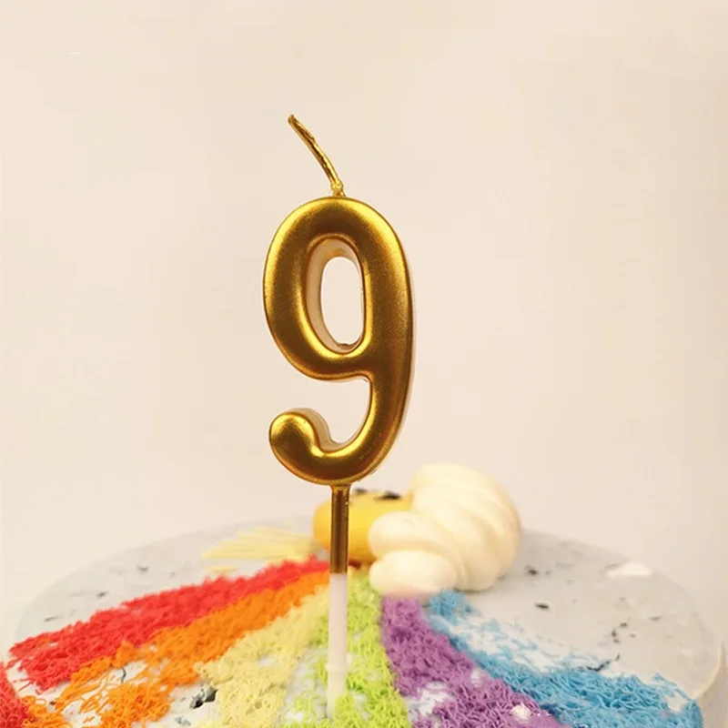 Details about   Gold Silver Paraffin Candles Number 0-9 Anniversary Birthday Party Cake Topper 