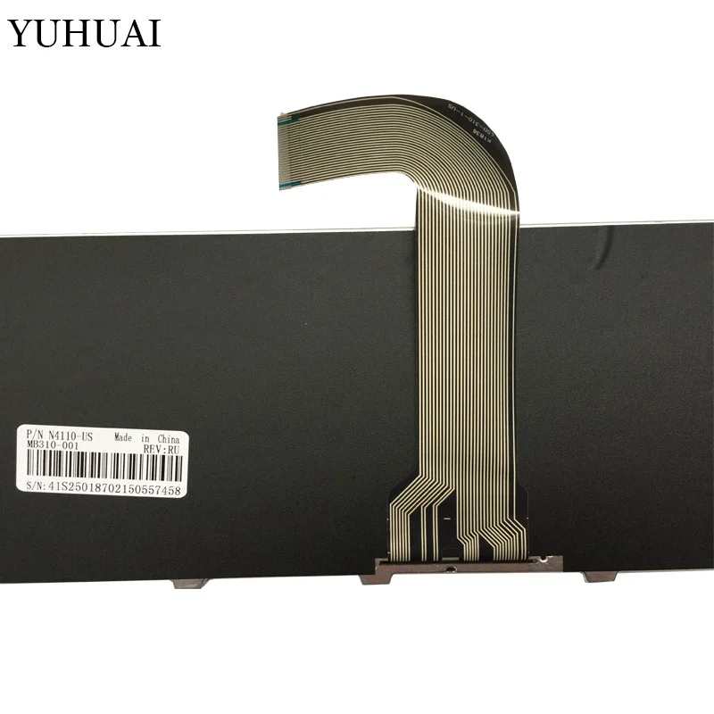 Русская клавиатура для ноутбука Dell Inspiron N4040 M421R 5420 7420 14R 5520 7520 13Z N311z 14Z N411Z 14VR ру черный