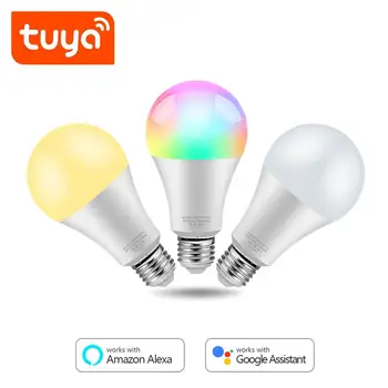 

9W Smart WIFI LED Light Bulb RGB Full Colors Smart Life Tuya Lamp Dimmable E27 110V 220V Works with Alexa Echo Google Home IFTTT