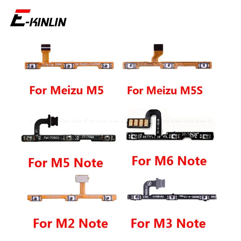 

Switch Power ON OFF Key Mute Silent Volume Button Ribbon Flex Cable For MeiZu M6 M5 M3 M2 Note M5S Repair Parts