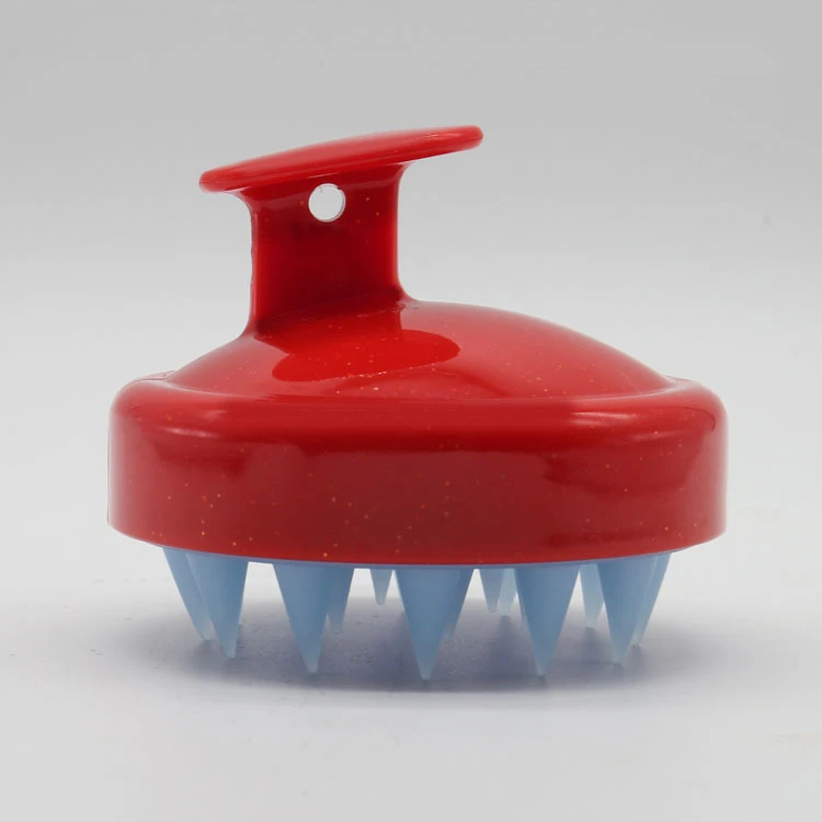 1Pc Soft Hair Washing Brush escova de cabelo Silicone Shampoo Brush Wide Tooth Comb Head Body Scalp Massage Comb Dropshipping - Цвет: Red