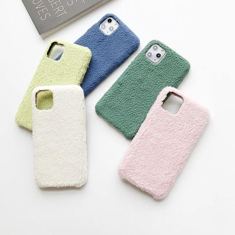 ORYKSZ 3D роскошный Теплый вельветовый мягкий чехол для телефона iphone 11 Pro Max 6S 7 XS X XR 6 8