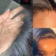 Peluca de cabello humano liso con malla Frontal para mujer, pelo brasileño HD transparente con encaje Frontal, prearrancado